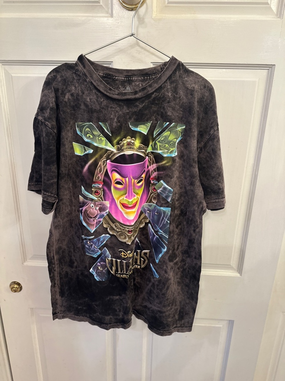 Disney Neon Villain Mask Tee - Black, Pink, Yellow, Green, Blue